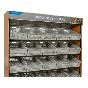 Vasca Hortifruti Espelhada Lateral 1,30m 09 Caixas Polo Frio.
