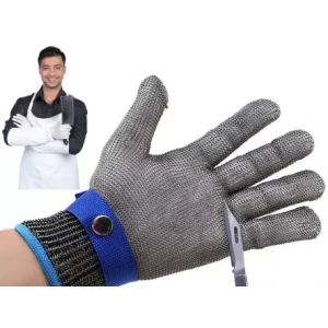 Luva De Segurança Malha Aço Inox Açougue Anti-corte.