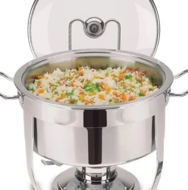 Imagem Rechaud Redondo 8 Litros Aço Inox