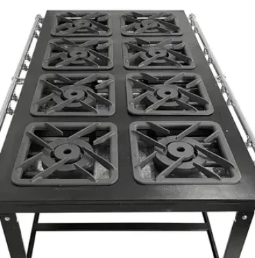 Imagem Fogão Industrial 8 Bocas 40X40 Cm De Centro Baixa Pressão Linha Diamond - Cefaz