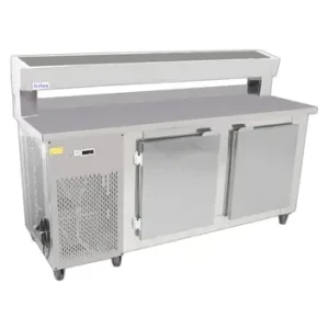 Balcão Refrigerado Condiementadora 190 Cm Total Inox Frilux
