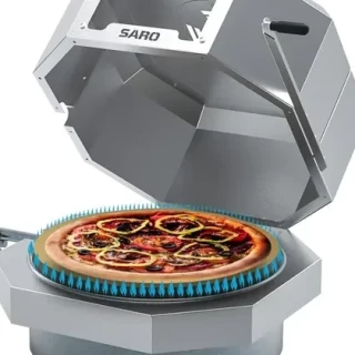 Fc40 Assador De Pizza Compacto Italiano À Gás Glp 40Cm - Saro