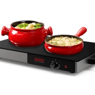 Mesa Térmica Elétrica Saro Rechaud Vidro Temperado | 220V